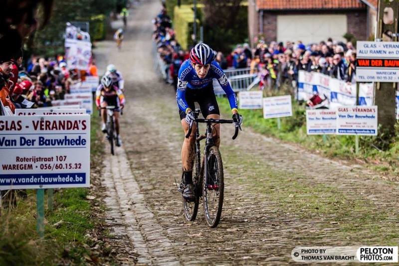 Helen Wyman on Koppenberg - By Peloton Photos
