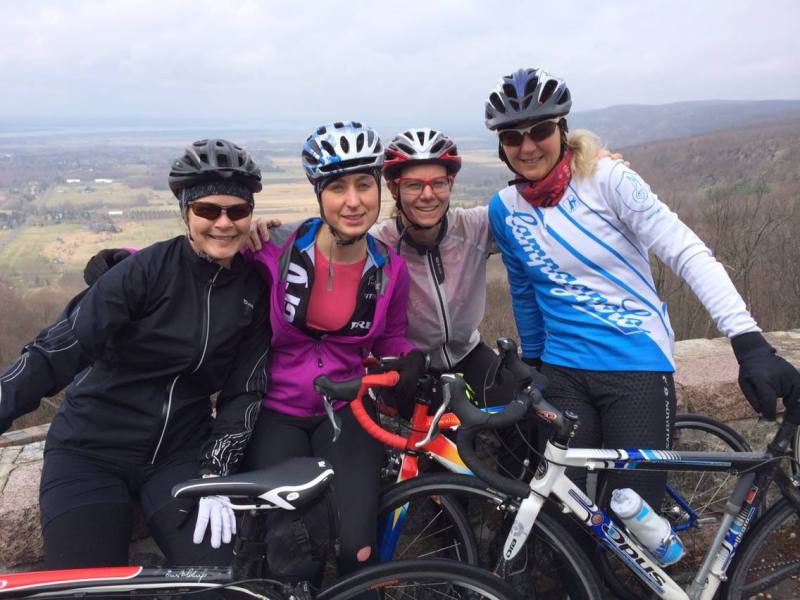 Happy to reach Champlain Lookout